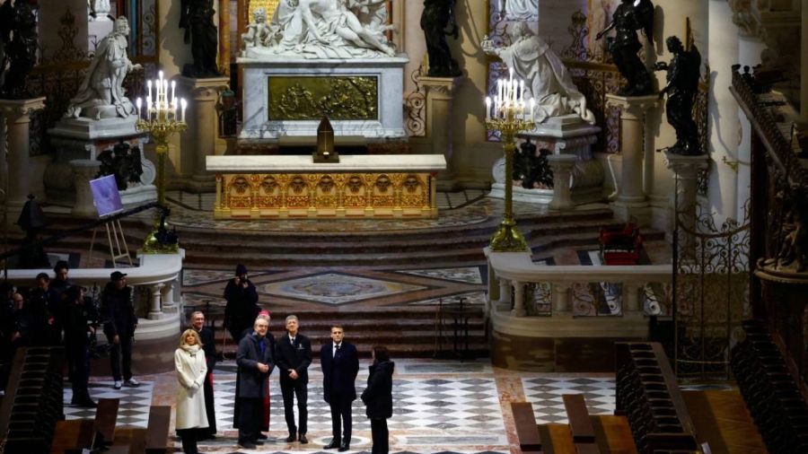 Macron and Notre Dame