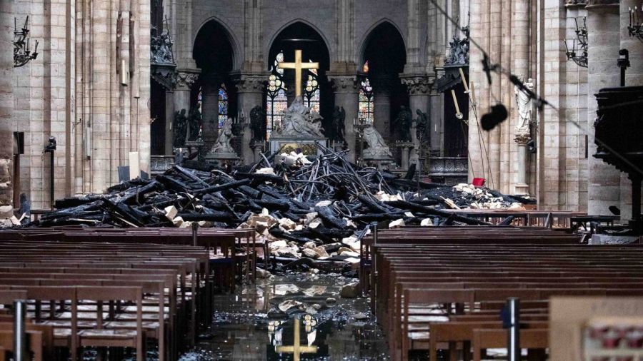 Macron and Notre Dame
