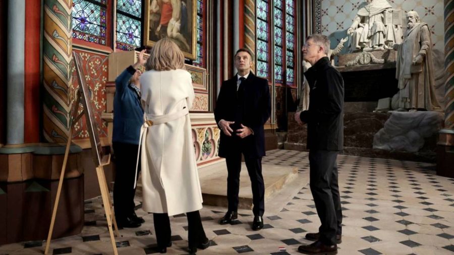 Macron and Notre Dame