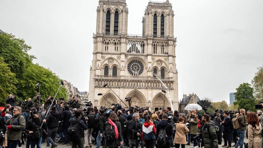 Macron and Notre Dame