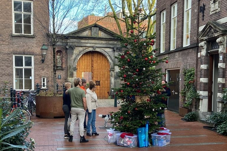 After its fall, the tree stands up again with mountains of gifts (photo: Maurice Koch).