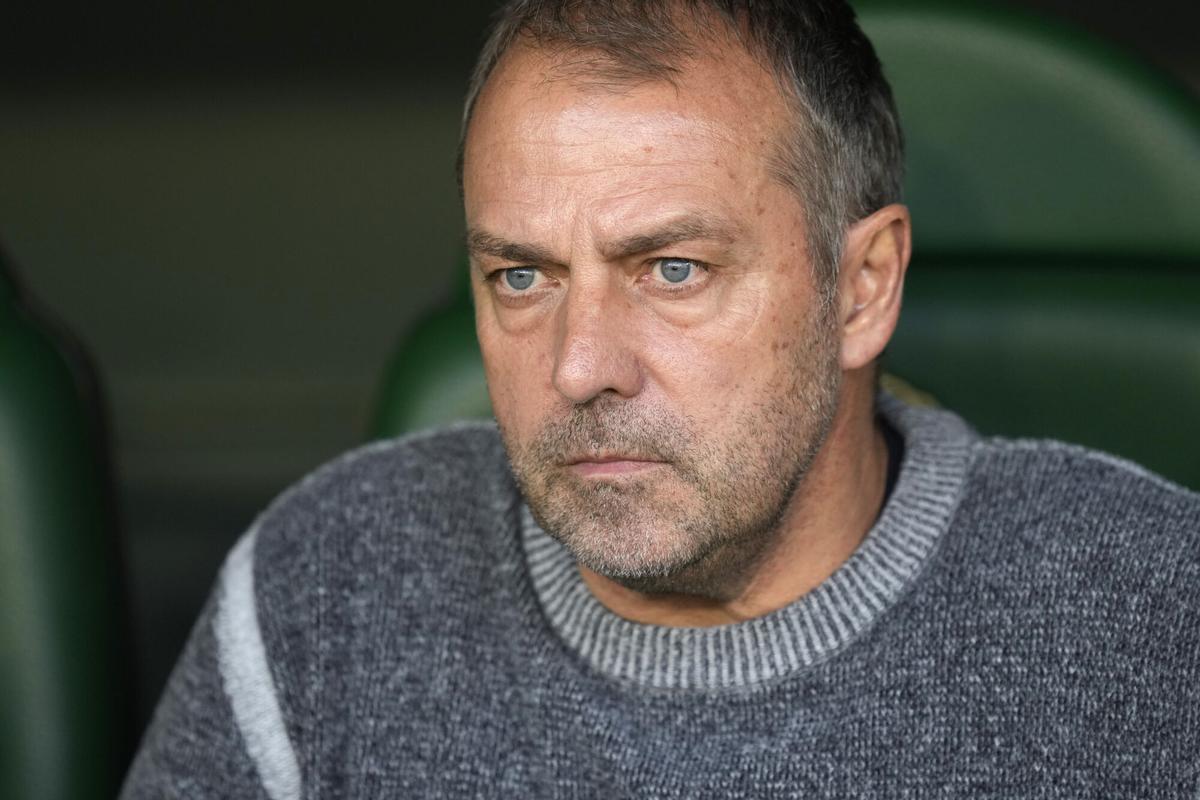 Hansi Flick, expulsado durante el Betis-Barça