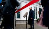 Caspar Veldkamp (NSC), Minister of Foreign Affairs, prior to the weekly cabinet meeting in the Catshuis.