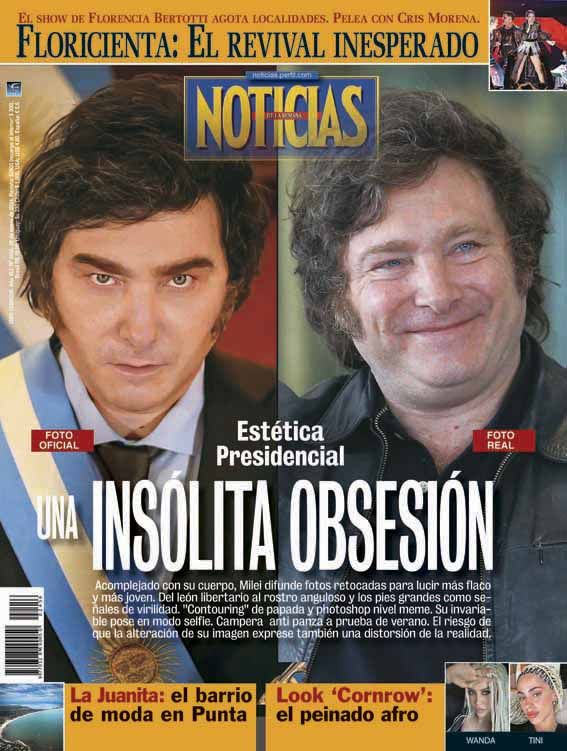 Milei anniversary magazine covers
