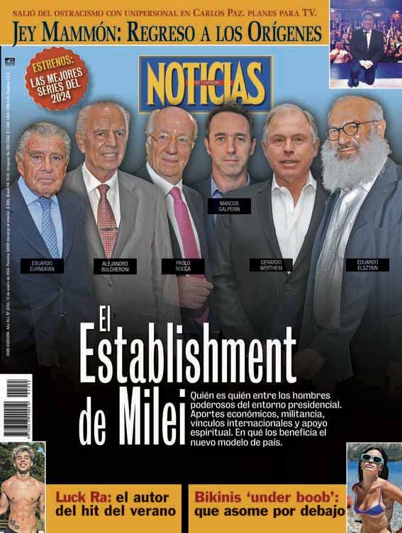 Milei anniversary magazine covers