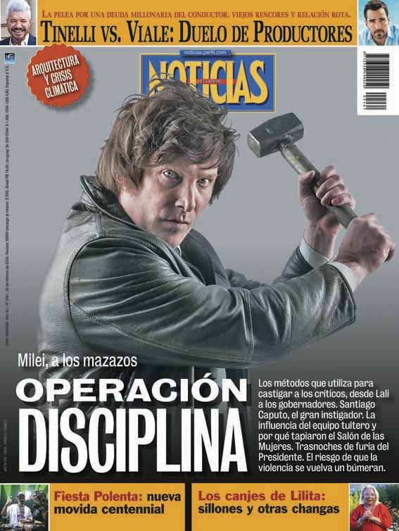 Milei anniversary magazine covers