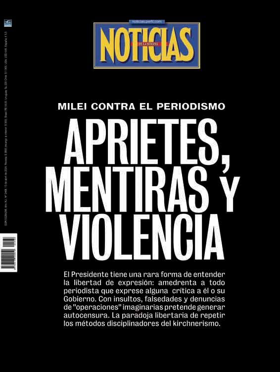 Milei anniversary magazine covers