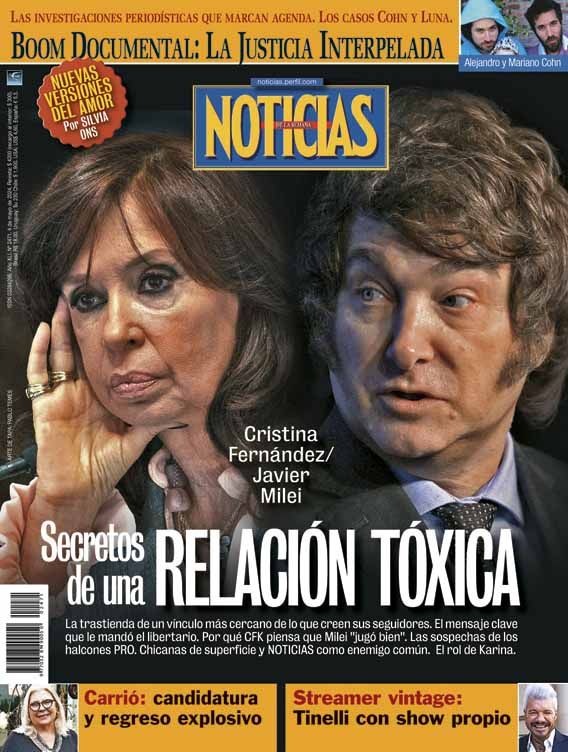 Milei anniversary magazine covers