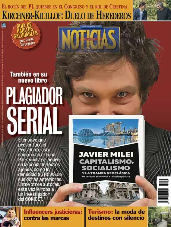 Milei anniversary magazine covers