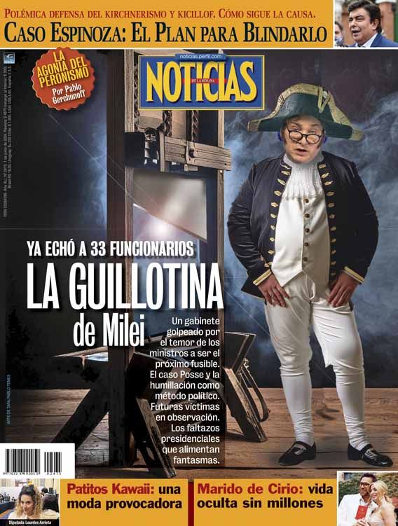 Milei anniversary magazine covers