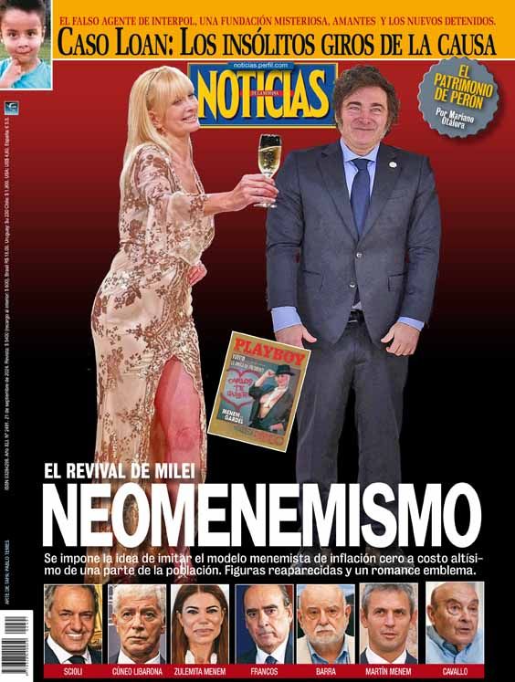 Milei anniversary magazine covers
