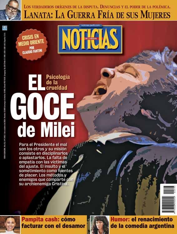 Milei anniversary magazine covers