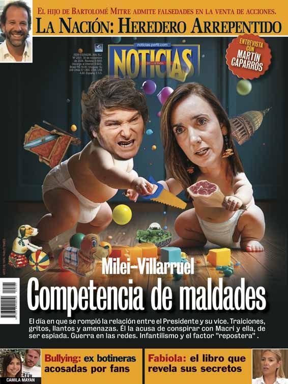 Milei anniversary magazine covers