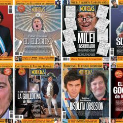 Milei anniversary news magazine covers | Photo: Cedoc