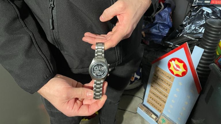 One of the watches that Ralf sells (photo: Rogier van Son).