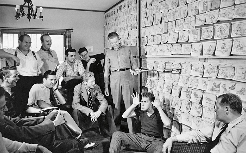 Donald Duck team, including Harry Reeves and Carl Barks