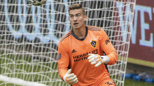 Jonathan Klinsmann was in goal a total of 24 times for the Los Angeles Galaxy between 2020 and 2024, conceded 38 goals and kept a clean sheet eight times 