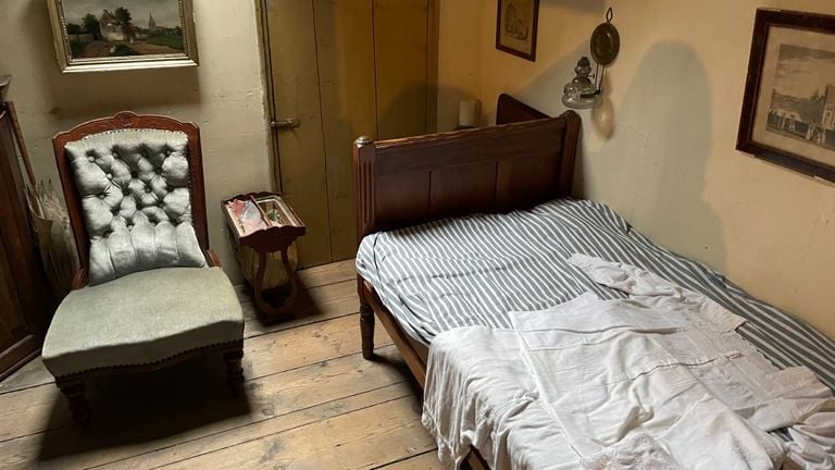 The maids' room in the attic