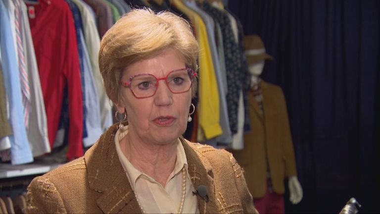 Thea Fillekes of the Red Cross Shop in Breda (image: Omroep Brabant).