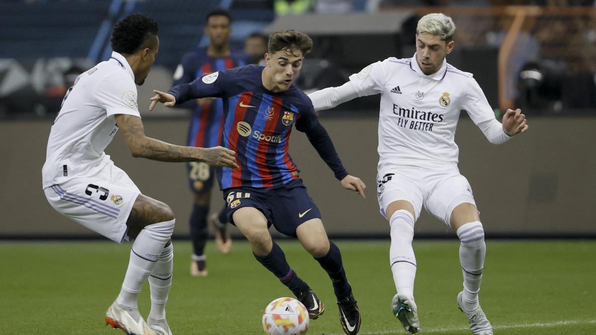 Gavi fue una pesadilla para el Real Madrid en la final de la Supercopa del 2023