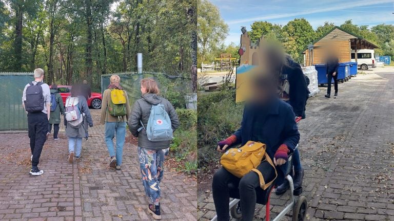 Before they had even entered an attraction, the group was outside again (Photos: private image).