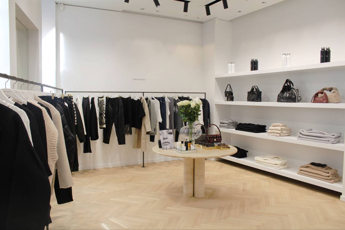 Anine Bing boutique in Saint-Germain-des-Prés. Anine Bing boutique in Saint-Germain-des-Prés.