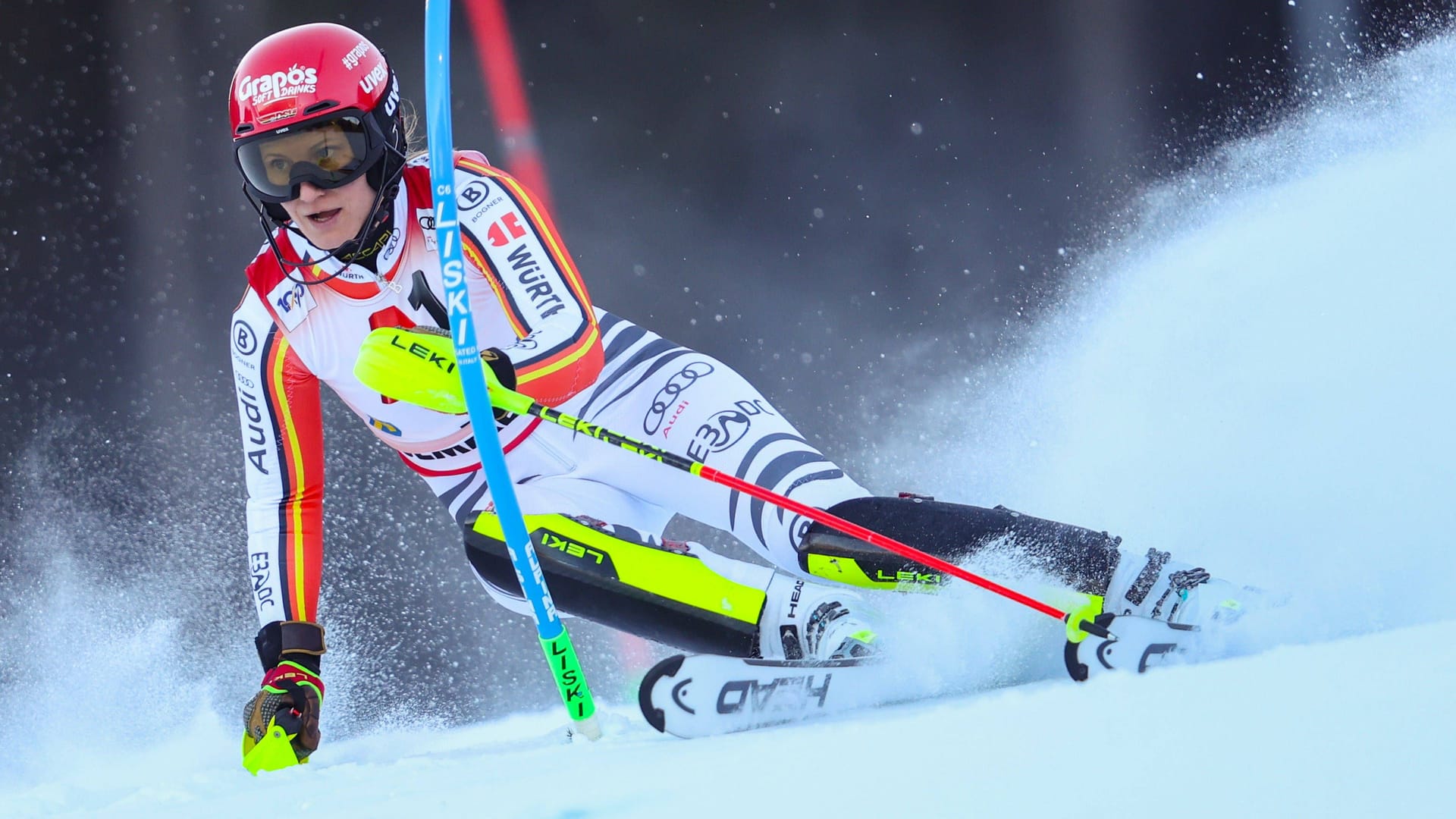 Lena Dürr in action: She secured her second podium place of the season.