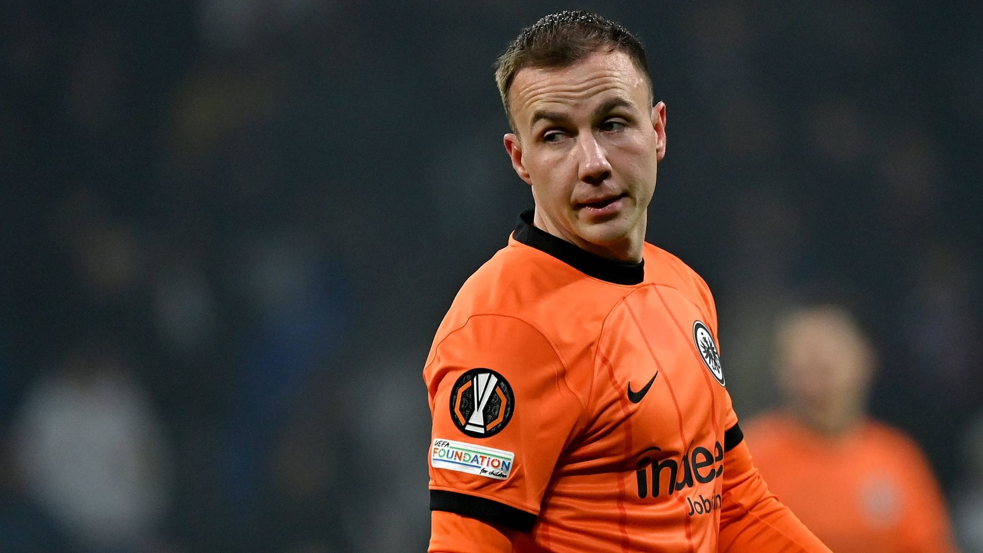 Mario Götze disappointed: Eintracht Frankfurt suffered a defeat against Lyon.