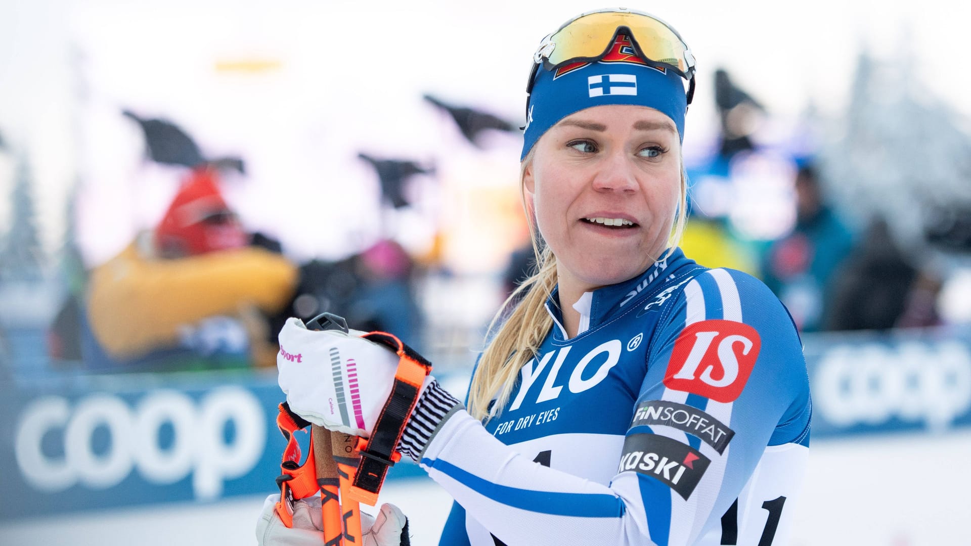 Jasmi Joensuu: The Finn is one of the best cross-country skiers in her country. Jasmi Joensuu: The Finn is one of the best cross-country skiers in her country.