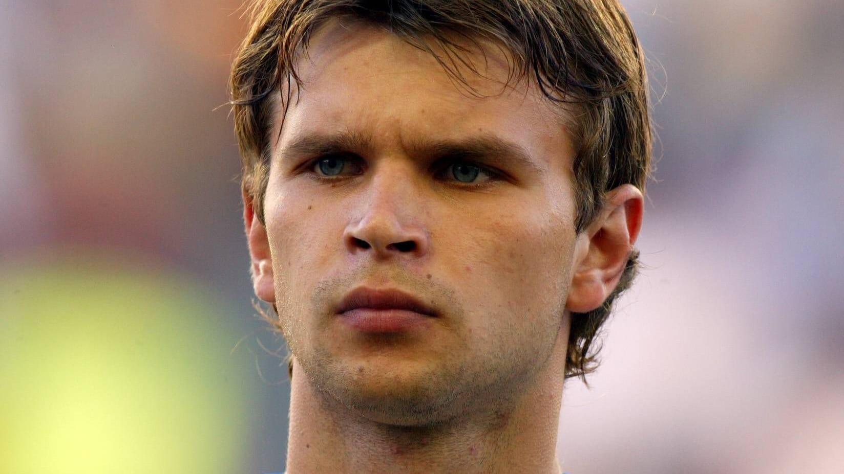 Aleksey Bugaev at the 2004 European Championship: The Russian defender was at the front for the Russian army.