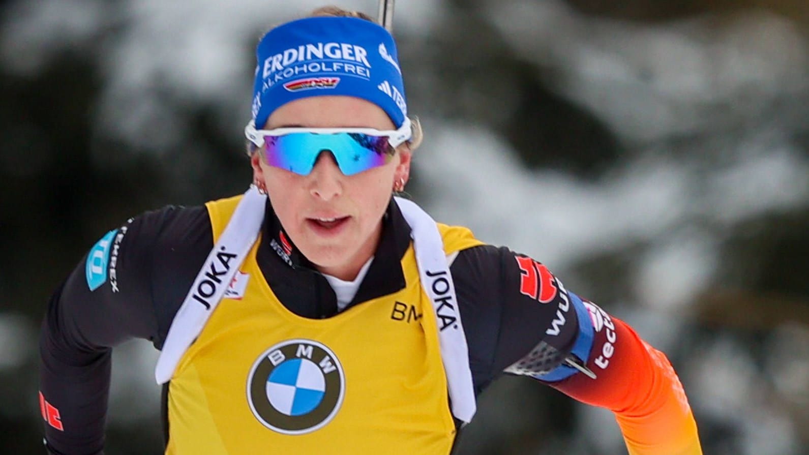 Franziska Preuß: The German defended the leader's jersey.