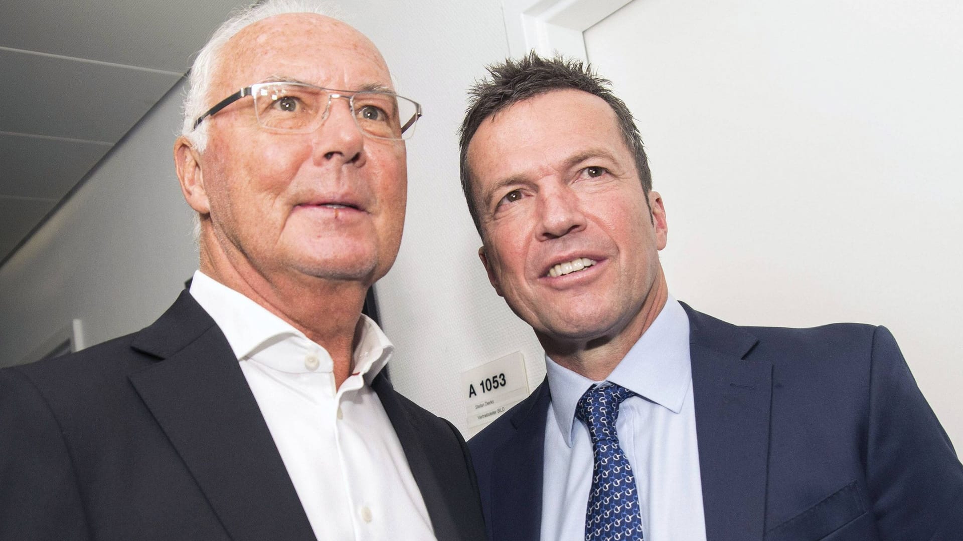 Franz Beckenbauer (left) with Lothar Matthäus: The death of his friend still weighs on Matthäus.
