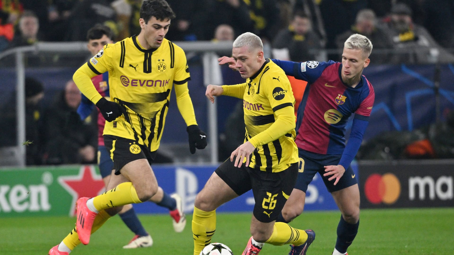 Dortmund's Ryerson (M.) in the game against FC Barcelona: There was a moment of shock for the Norwegian.