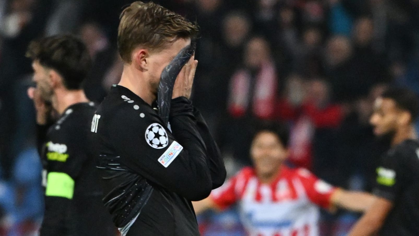 Stuttgart's Maximilian Mittelstädt is disappointed: There was a bitter defeat in Belgrade.