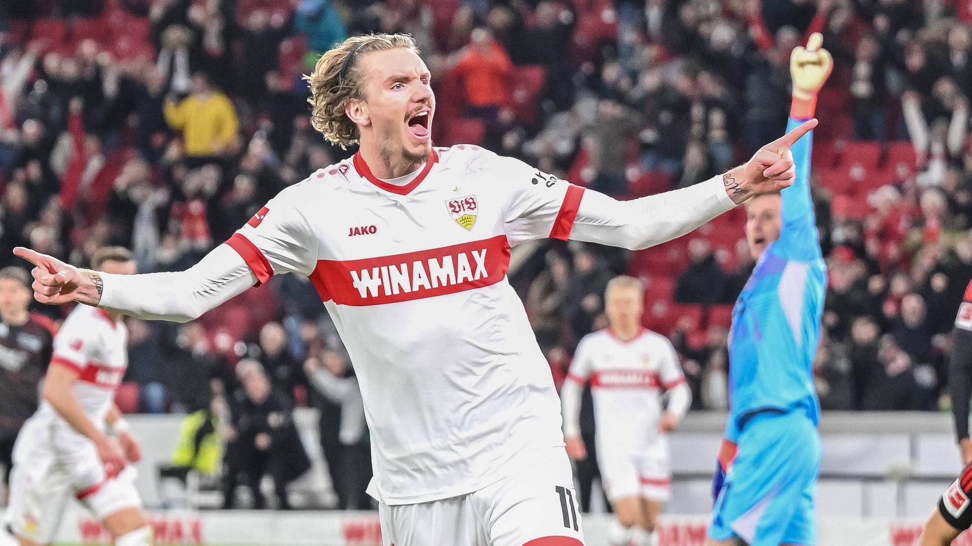 Nick Woltemade: He came on at half-time and scored a brace.