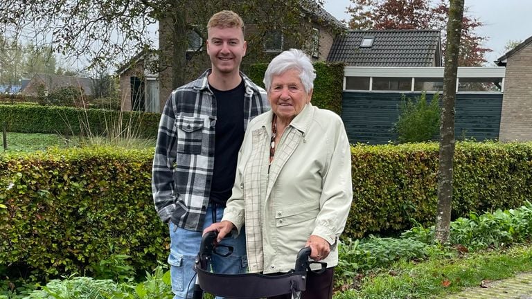 Giel van Kollenburg from Best with Diny whom he rescued.