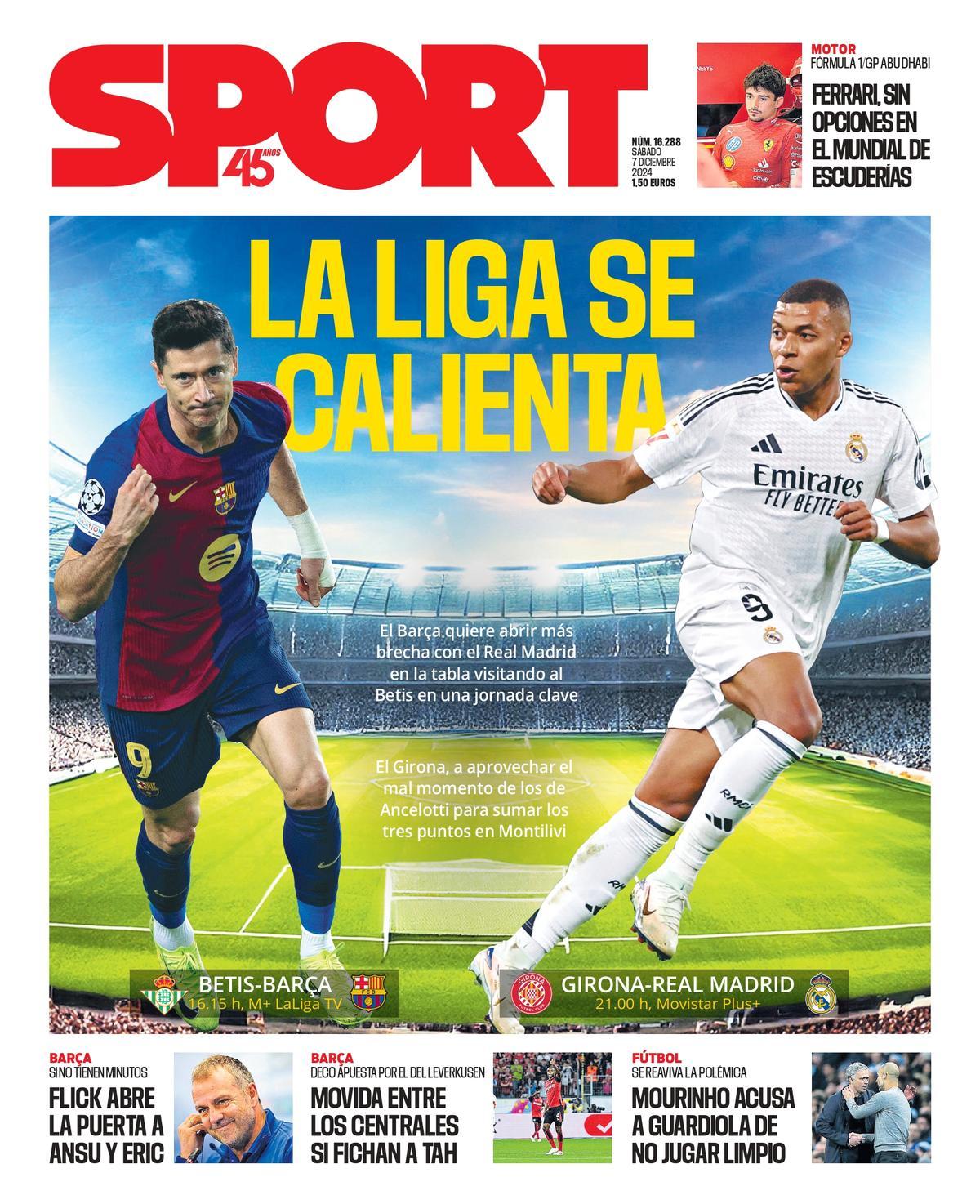 La portada de SPORT de hoy