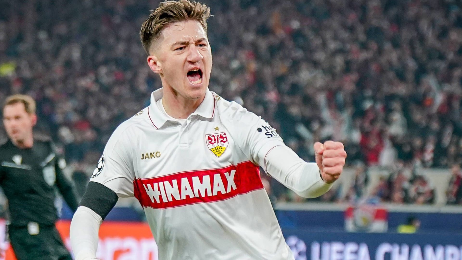 Angelo Stiller: The national player scored Stuttgart's first goal.