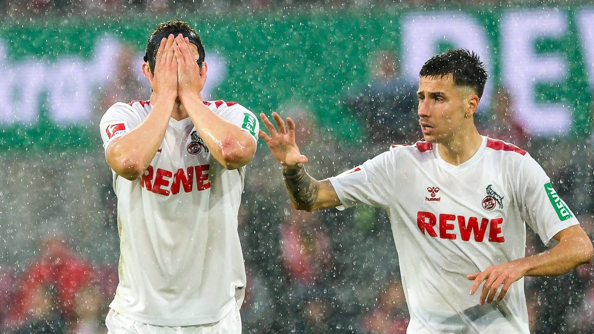 Eric Martel and Denis Huseinbasic: Cologne could be relegated on Sunday.