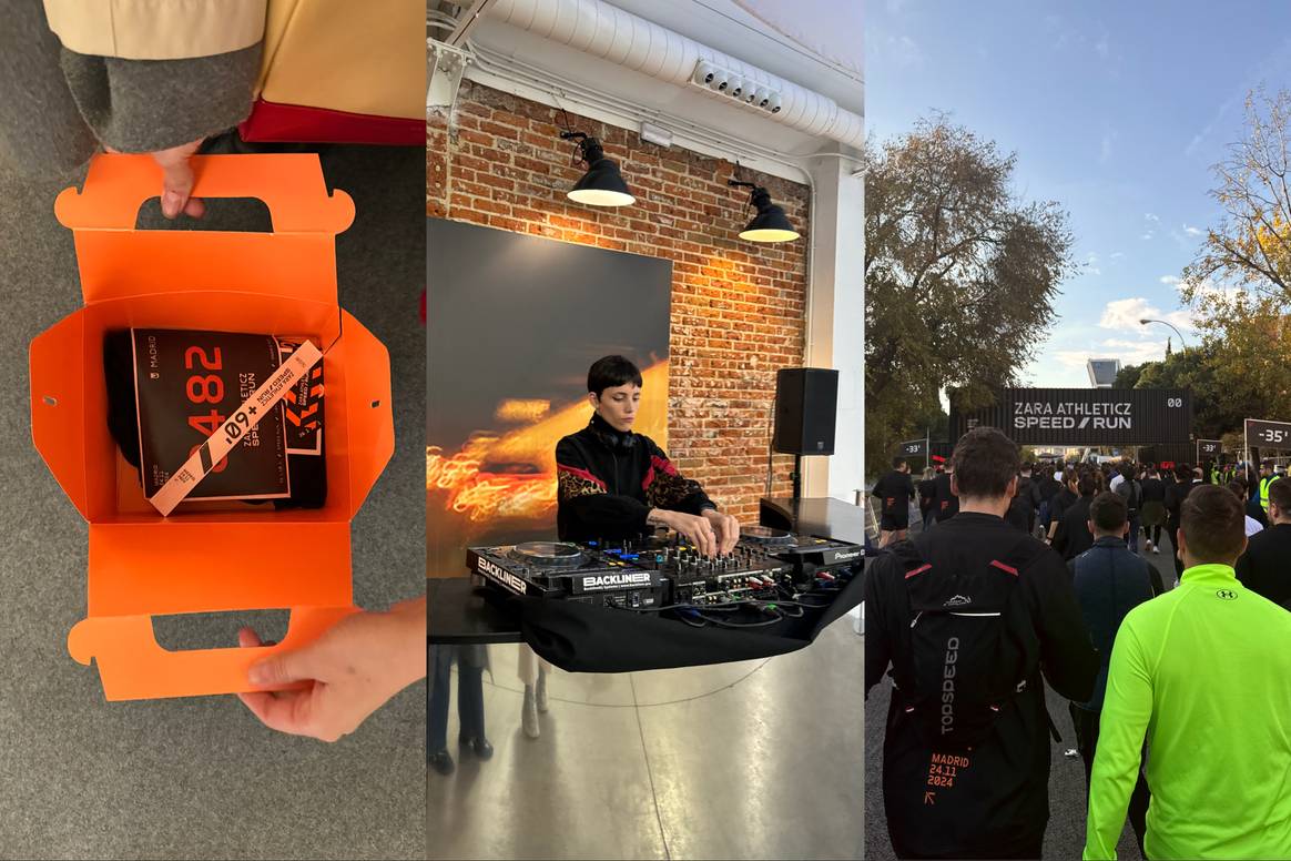 Impressions of Zara's running event in Madrid