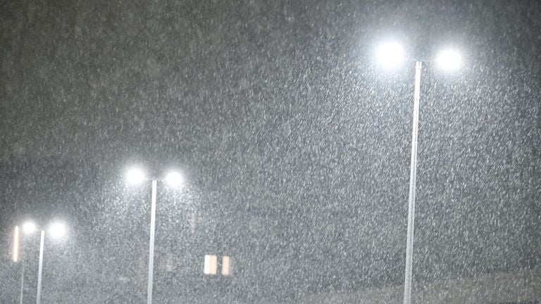 Swirling snow in Oisterwijk (photo: Toby de Kort).