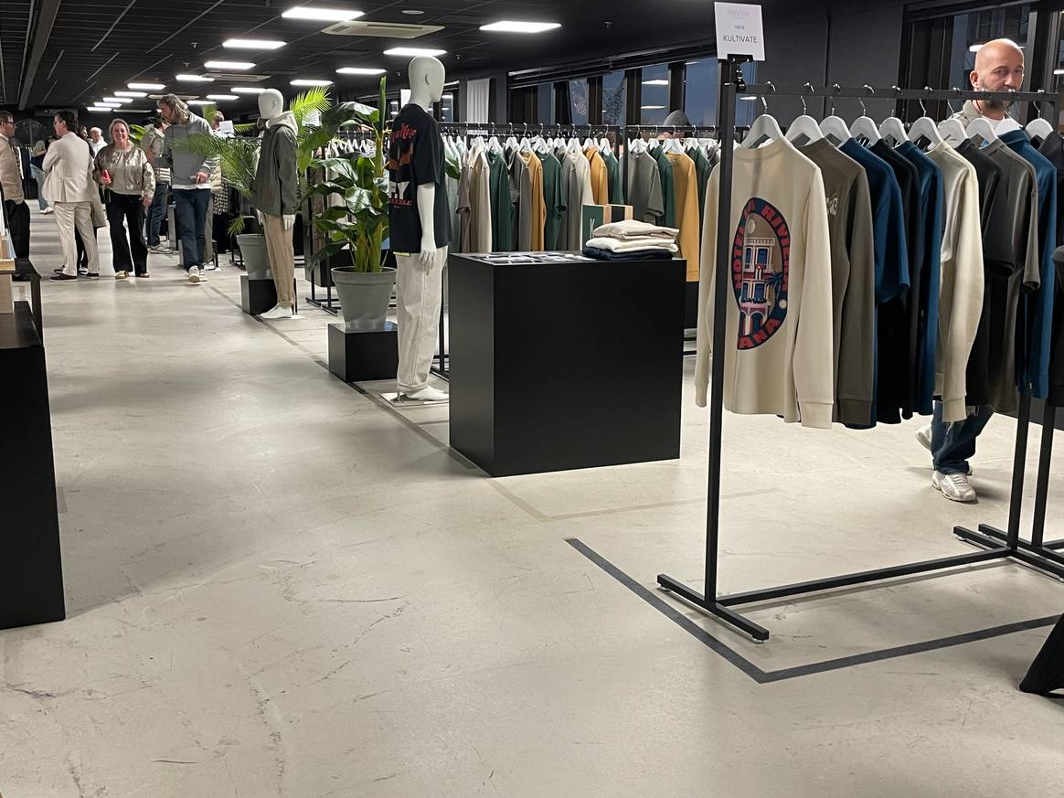 Part of the Preview Men exhibition area. Part of the Preview Men exhibition area.