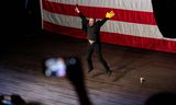 Elon Musk on stage in Pittsburgh last Sunday at a Republican campaign rally.