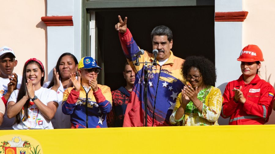 Photogallery The Venezuelan president, Nicolás Maduro, speaks during a public event at the Miraflores Palace, in Caracas, Venezuela