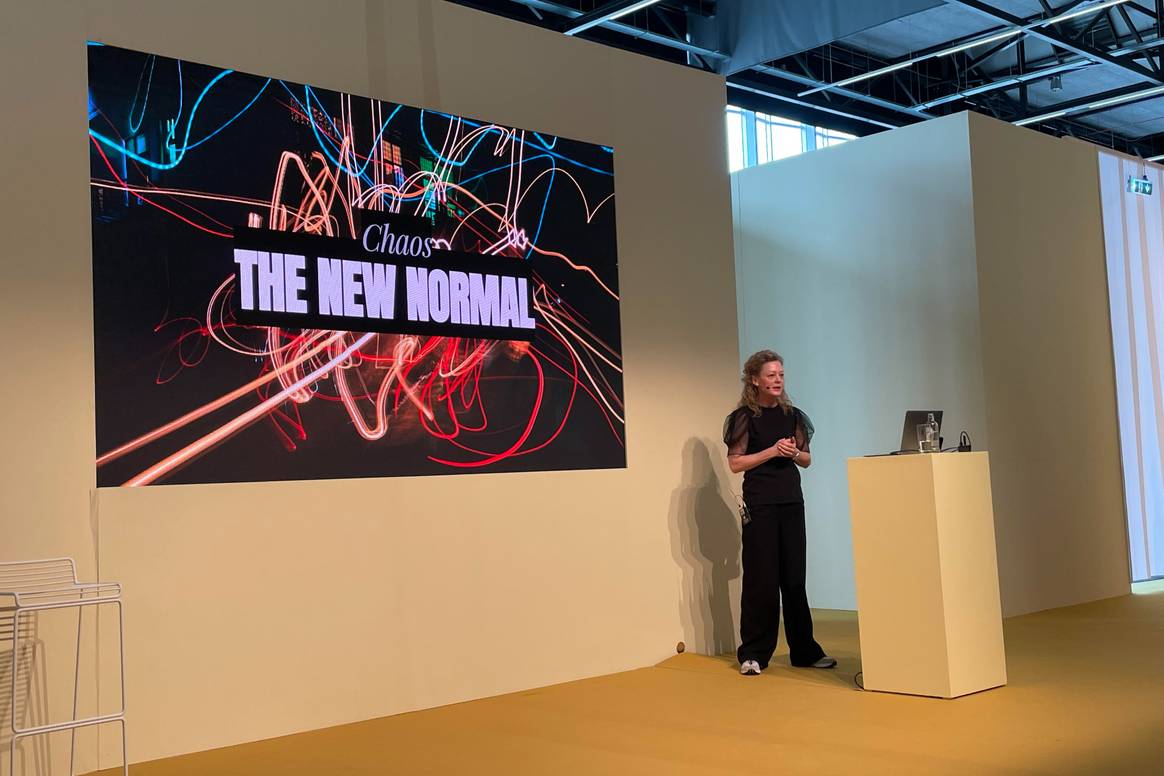Trend forecaster Louise Byg Kongsholm at the Modefabriek.