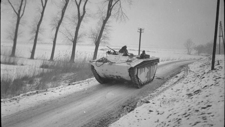 Buffalo armored tracked vehicle that could sail (photo: archive)