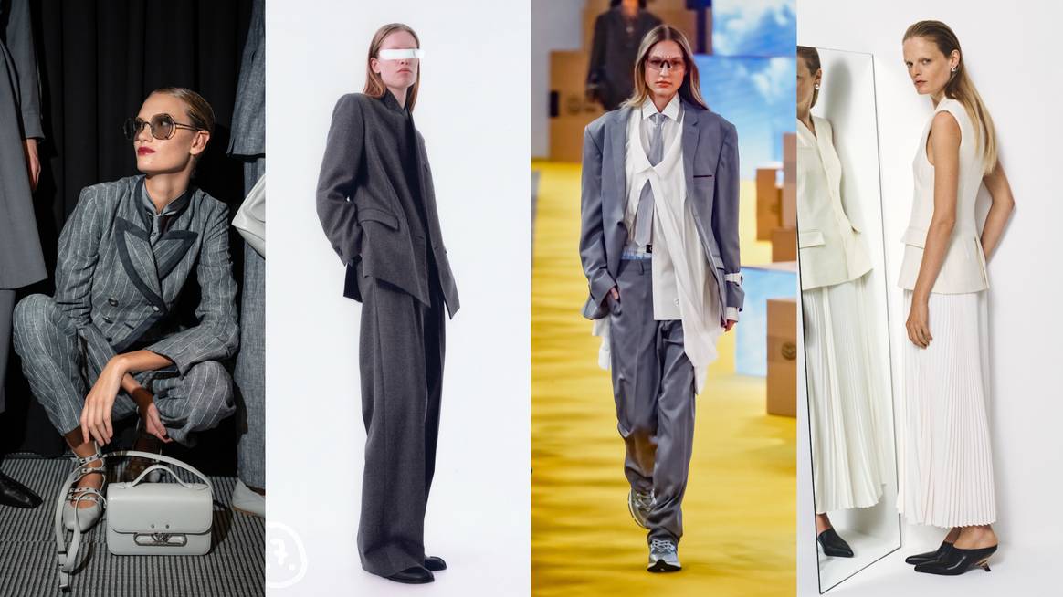(From left to right) Emporio Armani FS25, Maison Margiela Pre-Fall, Mercado Livre FS25, Shimkhai Resort FS25. (From left to right) Emporio Armani FS25, Maison Margiela Pre-Fall, Mercado Livre FS25, Shimkhai Resort FS25.