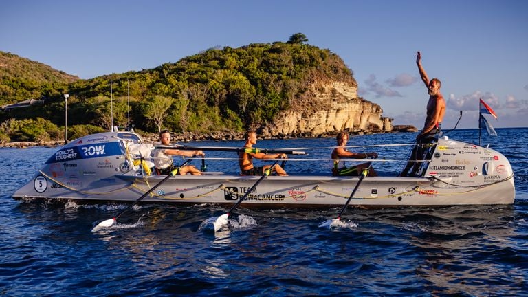 From left to right: Leon, Tom, Maarten and Mark (Photo: World's Toughest Row).