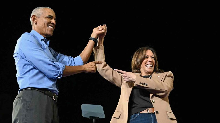 PHOTO GALLERY Former President Barack Obama with Democratic presidential candidate Kamala Harris 