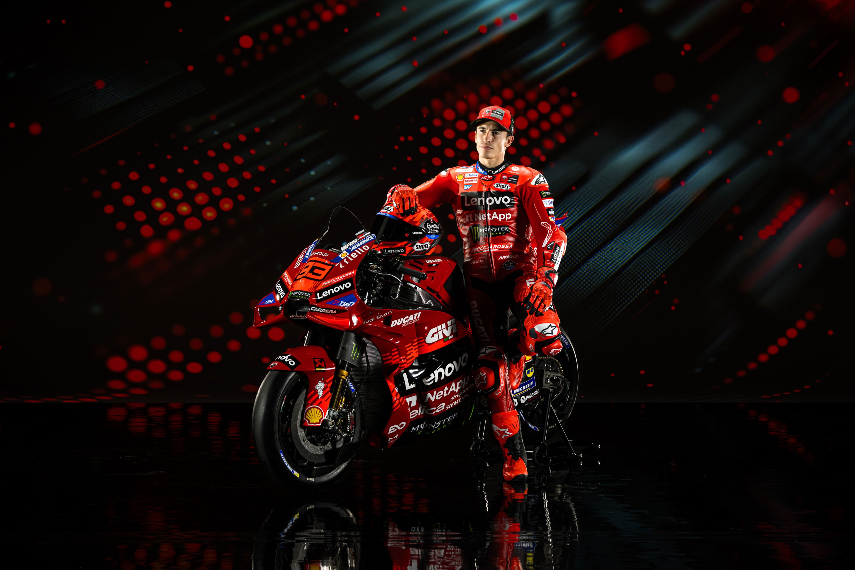 marc marquez with ducati desmosedici gp25 motogp 2025